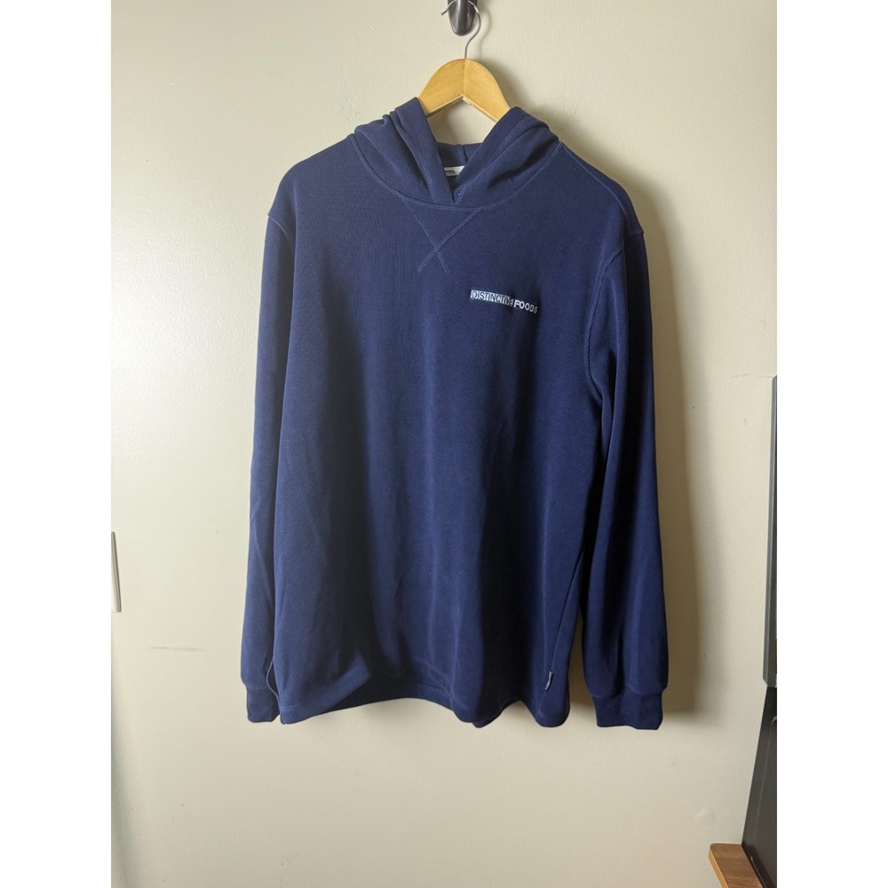 Eddie Bauer Hoodie Fleece Pullover Mens XL Blue Casual